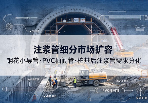 曲靖注浆管细分市场扩容，隧道钢花小导管、PVC 袖阀管、桩基后注浆管需求分化